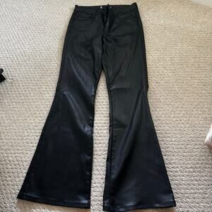 Kut from the Kloth vegan leather flare pants